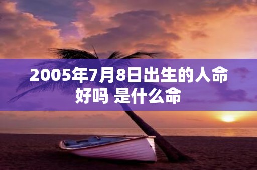2005年7月8日出生的人命好吗 是什么命