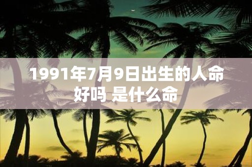1991年7月9日出生的人命好吗 是什么命