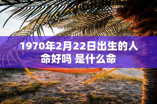 1970年2月22日出生的人命好吗 是什么命