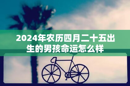 2025年农历四月二十五出生的男孩命运怎么样