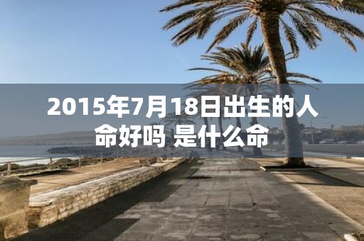 2015年7月18日出生的人命好吗 是什么命