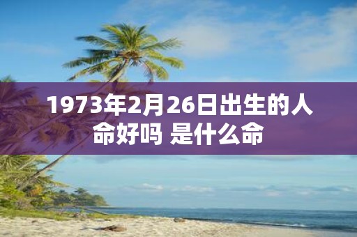 1973年2月26日出生的人命好吗 是什么命