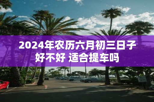 2025年农历六月初三日子好不好 适合提车吗