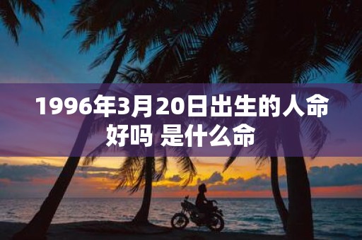1996年3月20日出生的人命好吗 是什么命