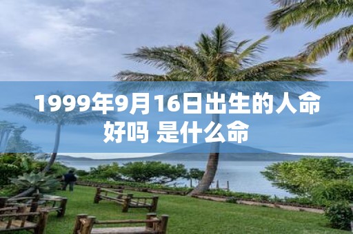 1999年9月16日出生的人命好吗 是什么命