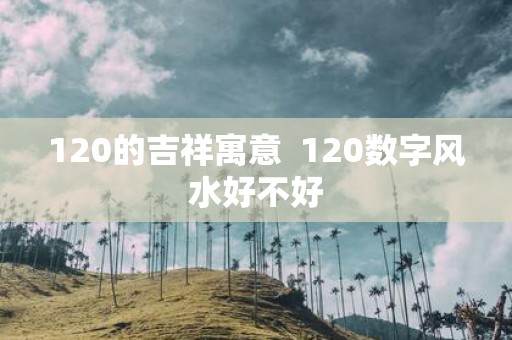 120的吉祥寓意 120数字风水好不好