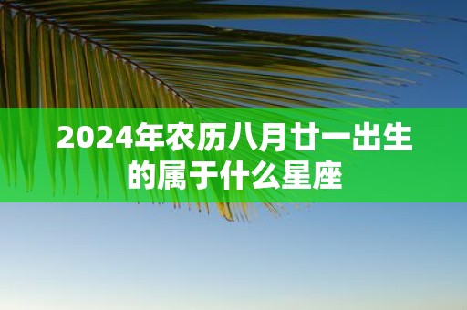 2025年农历八月廿一出生的属于什么星座