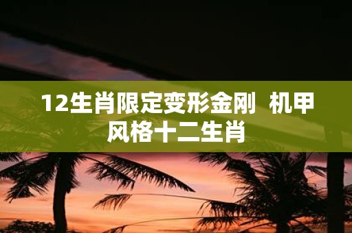 12生肖限定变形金刚 机甲风格十二生肖