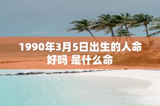 1990年3月5日出生的人命好吗 是什么命