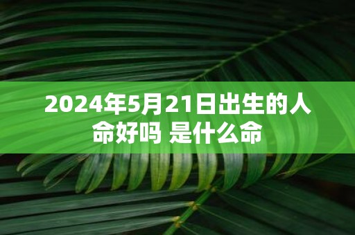 2025年5月21日出生的人命好吗 是什么命