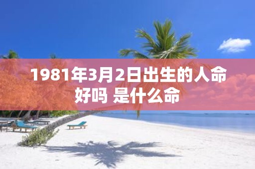 1981年3月2日出生的人命好吗 是什么命