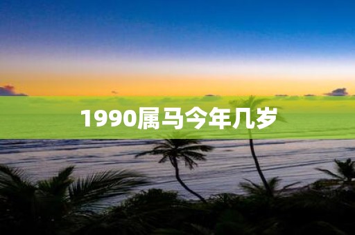 1990属马今年几岁