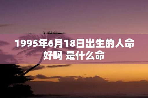 1995年6月18日出生的人命好吗 是什么命