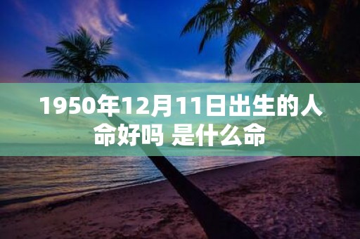 1950年12月11日出生的人命好吗 是什么命