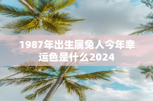1987年出生属兔人今年幸运色是什么2025