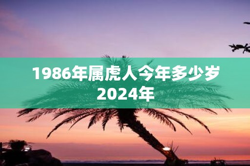 1986年属虎人今年多少岁2025年