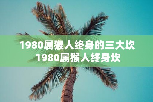 1980属猴人终身的三大坎 1980属猴人终身坎