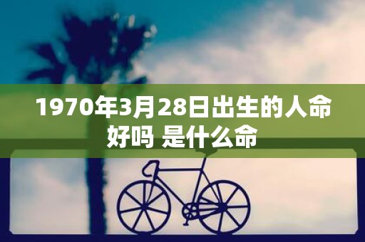 1970年3月28日出生的人命好吗 是什么命