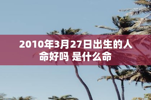 2010年3月27日出生的人命好吗 是什么命