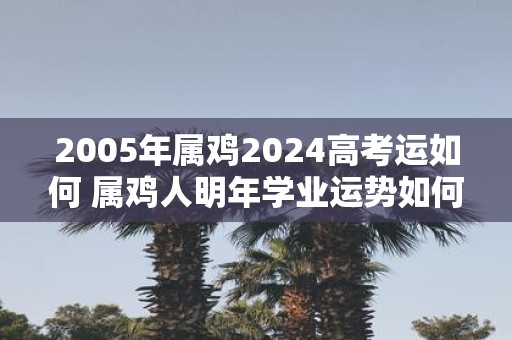 2005年属鸡2025高考运如何 属鸡人明年学业运势如何