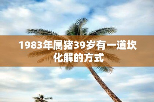 1983年属猪39岁有一道坎 化解的方式