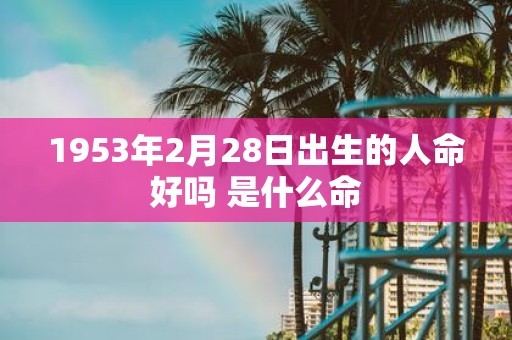 1953年2月28日出生的人命好吗 是什么命