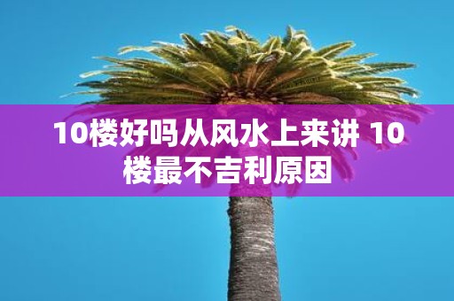 10楼好吗从风水上来讲 10楼最不吉利原因