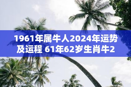 1961年属牛人2025年运势及运程 61年62岁生肖牛2025年每月运势