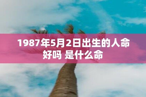 1987年5月2日出生的人命好吗 是什么命