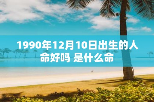 1990年12月10日出生的人命好吗 是什么命
