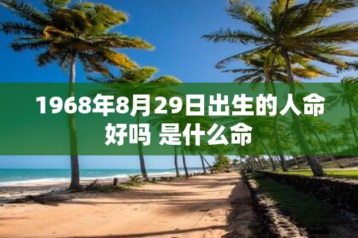 1968年8月29日出生的人命好吗 是什么命