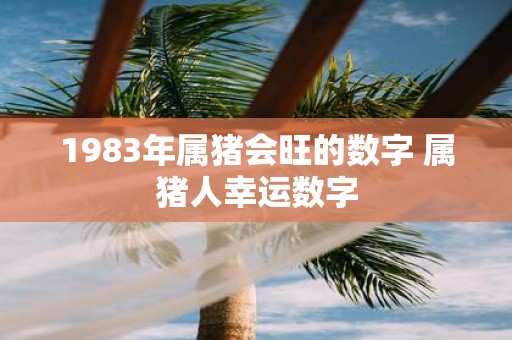 1983年属猪会旺的数字 属猪人幸运数字