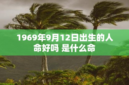 1969年9月12日出生的人命好吗 是什么命