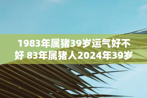 1983年属猪39岁运气好不好 83年属猪人2025年39岁运势如何