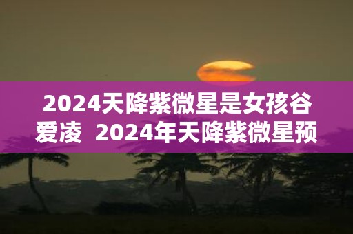 2025天降紫微星是女孩谷爱凌 2025年天降紫微星预言