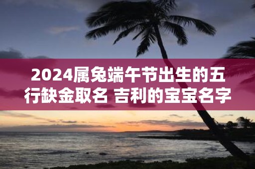 2025属兔端午节出生的五行缺金取名 吉利的宝宝名字