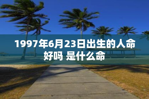 1997年6月23日出生的人命好吗 是什么命