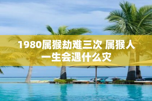 1980属猴劫难三次 属猴人一生会遇什么灾