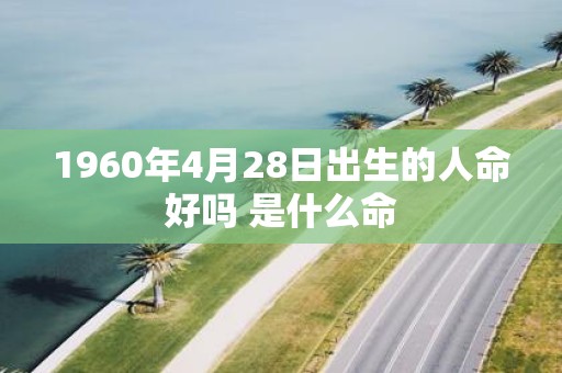 1960年4月28日出生的人命好吗 是什么命
