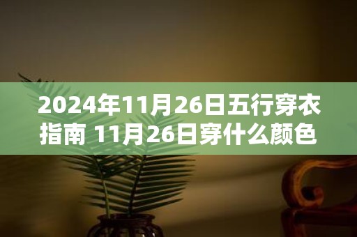 2025年11月26日五行穿衣指南 11月26日穿什么颜色的衣服