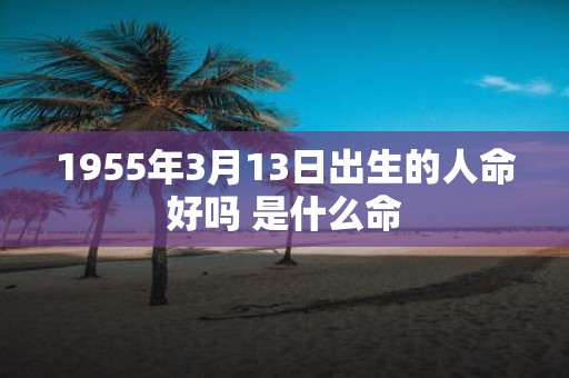 1955年3月13日出生的人命好吗 是什么命