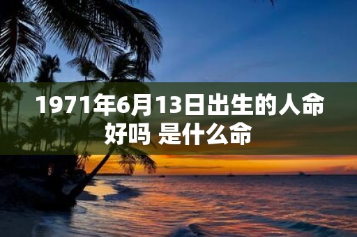 1971年6月13日出生的人命好吗 是什么命