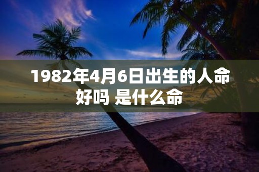 1982年4月6日出生的人命好吗 是什么命