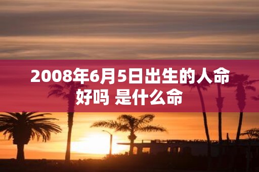 2008年6月5日出生的人命好吗 是什么命