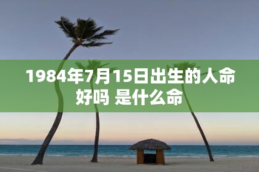 1984年7月15日出生的人命好吗 是什么命