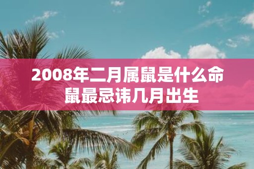 2008年二月属鼠是什么命 鼠最忌讳几月出生