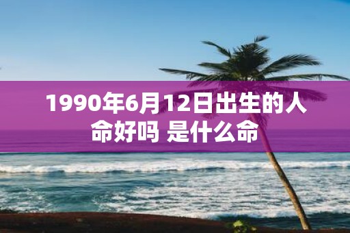 1990年6月12日出生的人命好吗 是什么命