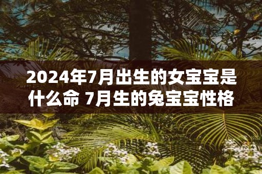 2025年7月出生的女宝宝是什么命 7月生的兔宝宝性格好不好