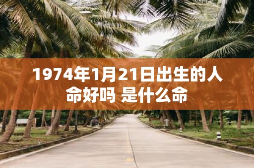 1974年1月21日出生的人命好吗 是什么命