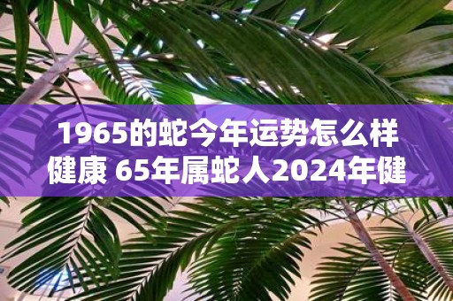 1965的蛇今年运势怎么样健康 65年属蛇人2025年健康运势如何